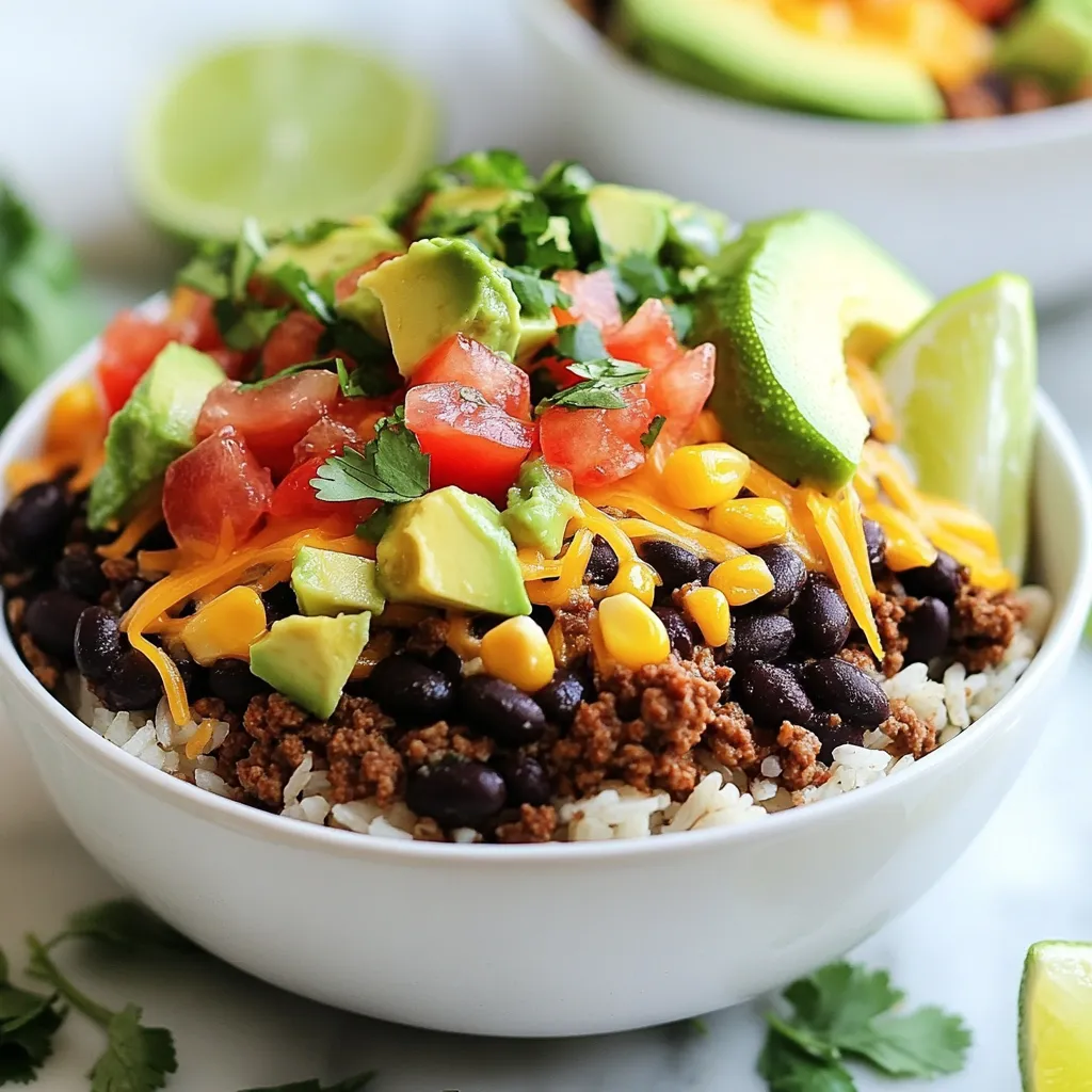 Ground Beef Burrito Bowl Easy Family Meal Recipe