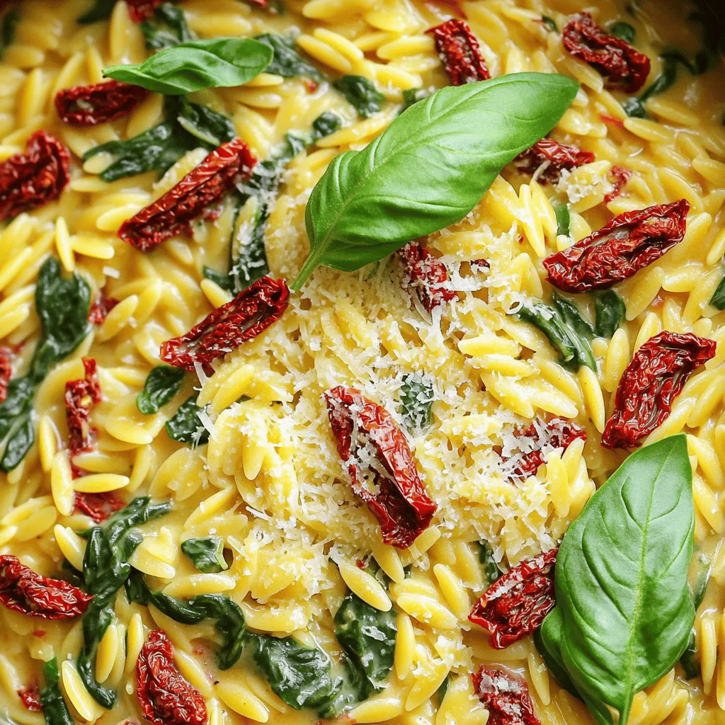 Creamy One-Pot Sun-Dried Tomato Orzo Delight